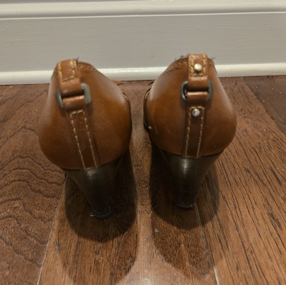 Stuart Weitzman Brown Leather High heel Pumps Shoes Size 9M - Picture 5 of 9